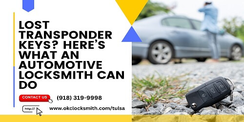 Experienced automotive locksmith in Tulsa programming a transponder key