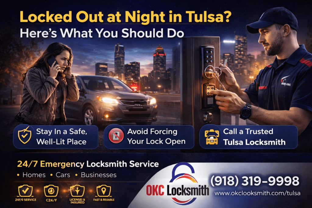 Locked Out at Night in Tulsa? Here’s What You Should Do